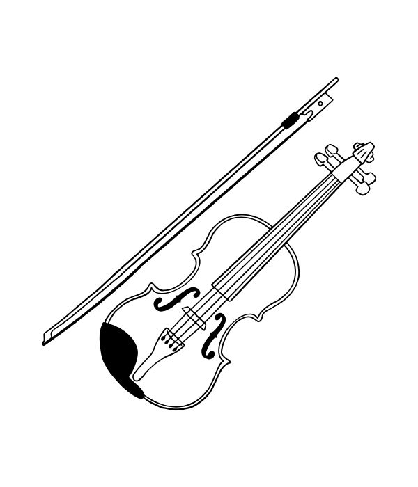 tranh tô màu cây đàn 22