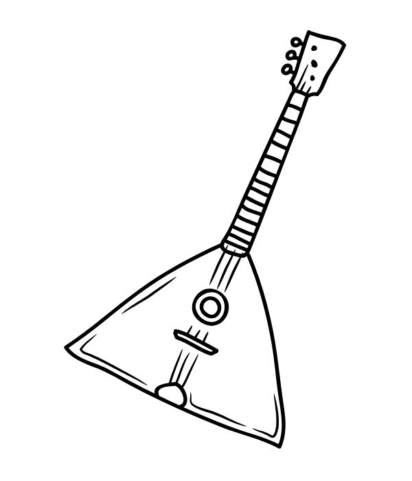 tranh tô màu cây đàn 23