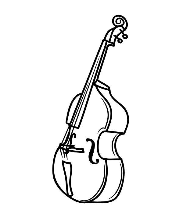 tranh tô màu cây đàn 38