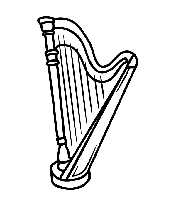 tranh tô màu cây đàn 39