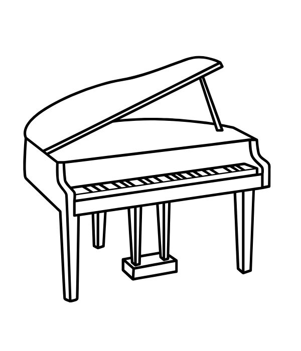 tranh tô màu cây đàn 40