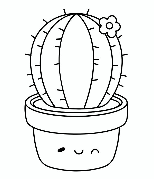 tranh tô màu chậu hoa 13