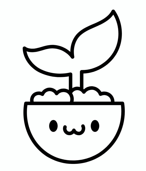 tranh tô màu chậu hoa 24