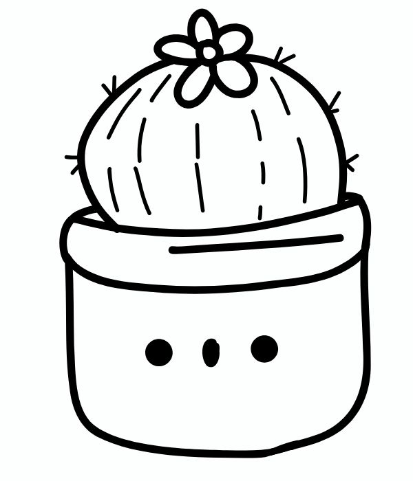 tranh tô màu chậu hoa 29