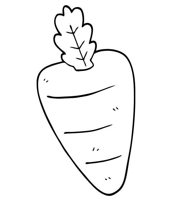 tranh tô màu củ cà rốt 10