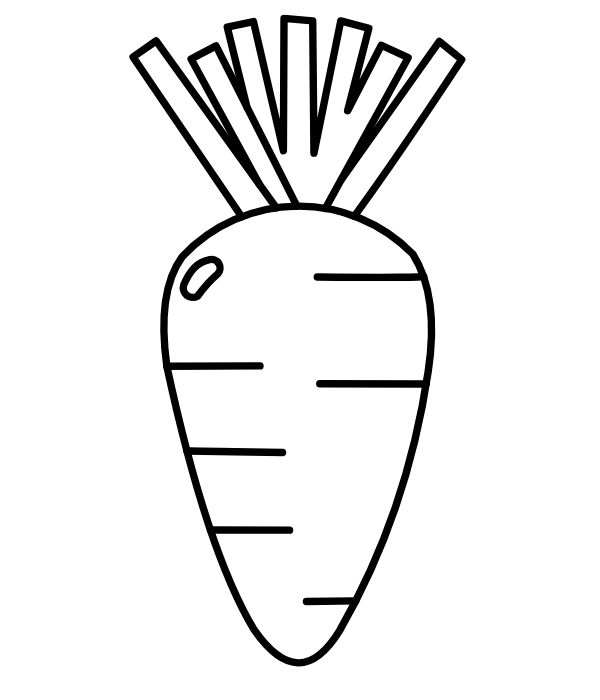 tranh tô màu củ cà rốt 11
