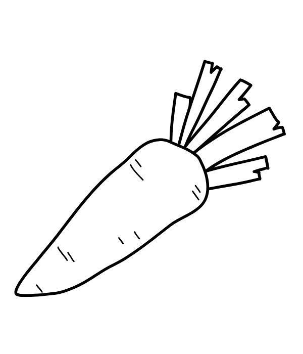 tranh tô màu củ cà rốt 15