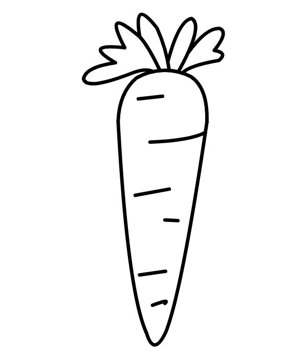 tranh tô màu củ cà rốt 16