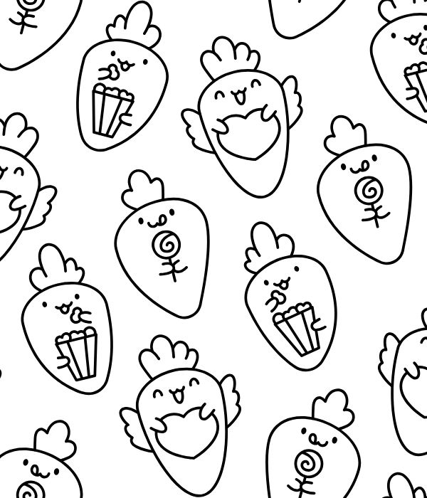 tranh tô màu củ cà rốt 17