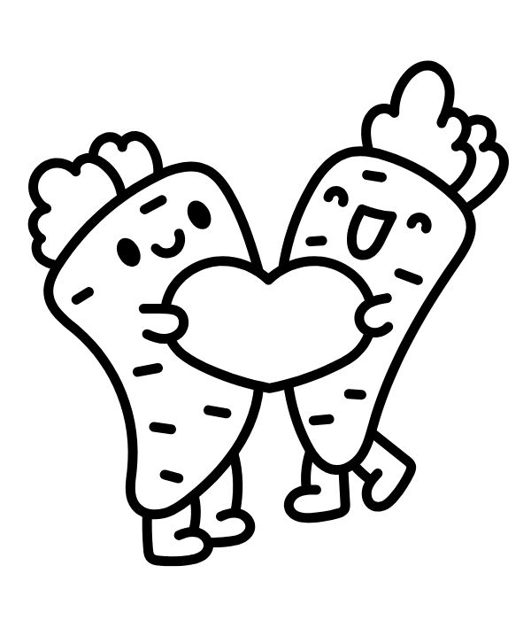 tranh tô màu củ cà rốt 19