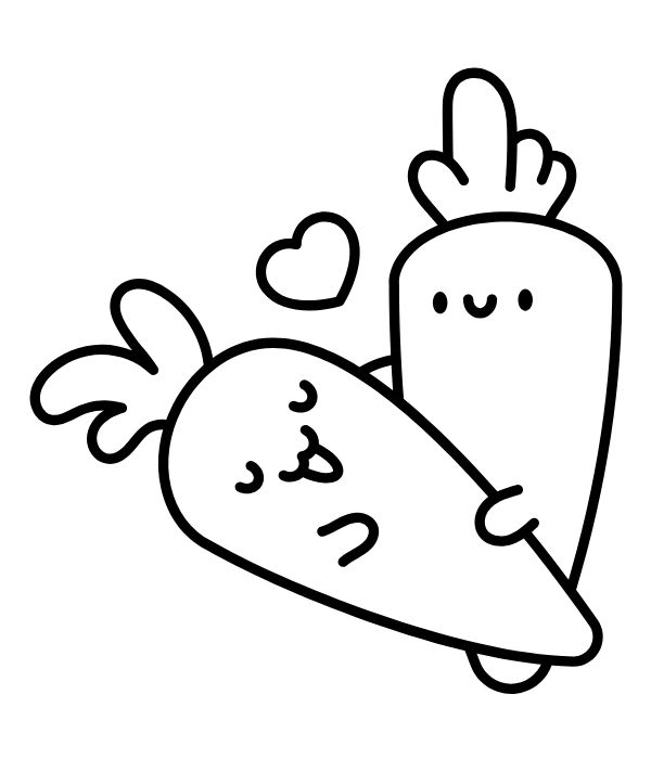 tranh tô màu củ cà rốt 21