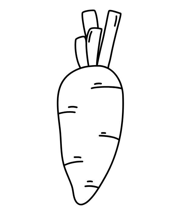 tranh tô màu củ cà rốt 23