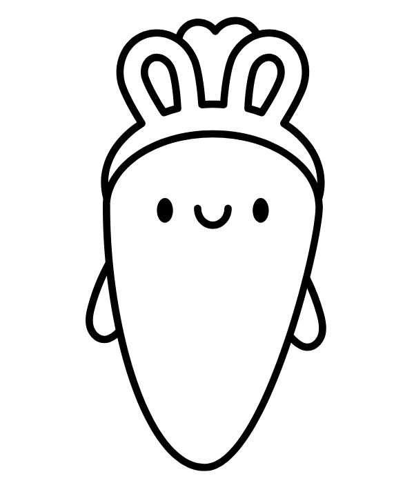 tranh tô màu củ cà rốt 25