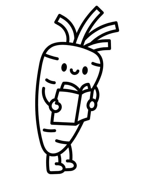 tranh tô màu củ cà rốt 26