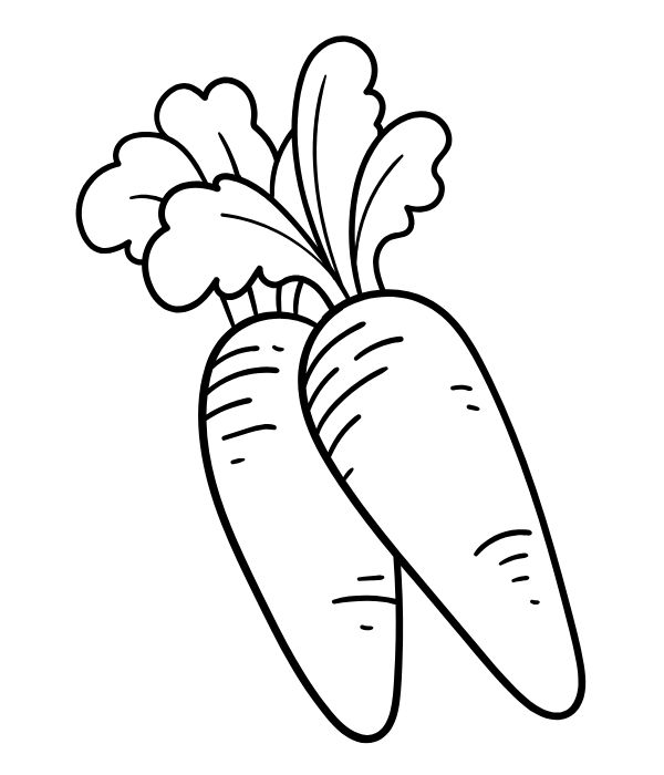 tranh tô màu củ cà rốt 27