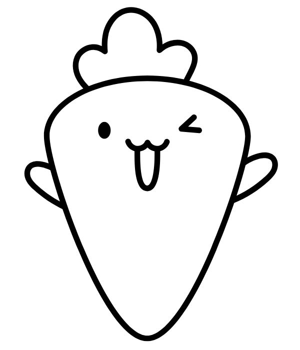 tranh tô màu củ cà rốt 28