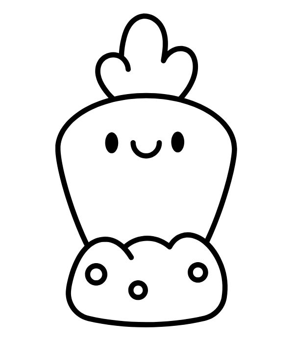 tranh tô màu củ cà rốt 29