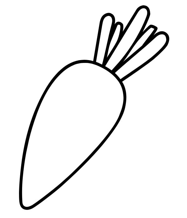 tranh tô màu củ cà rốt 3