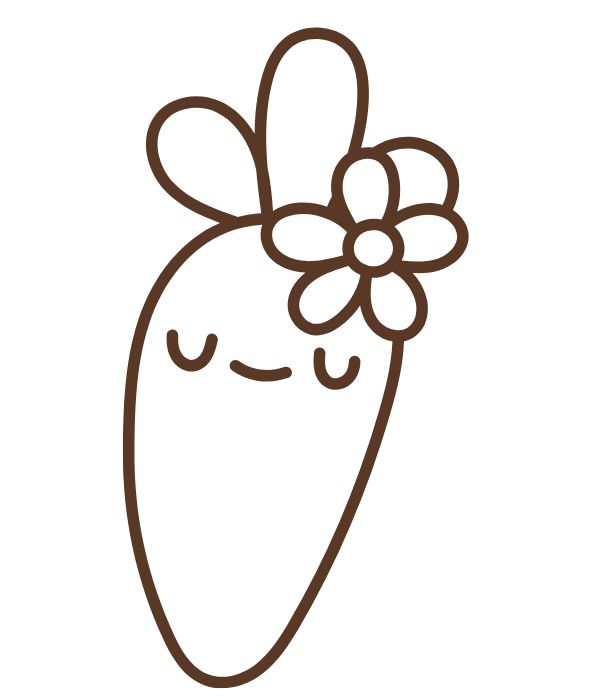 tranh tô màu củ cà rốt 33