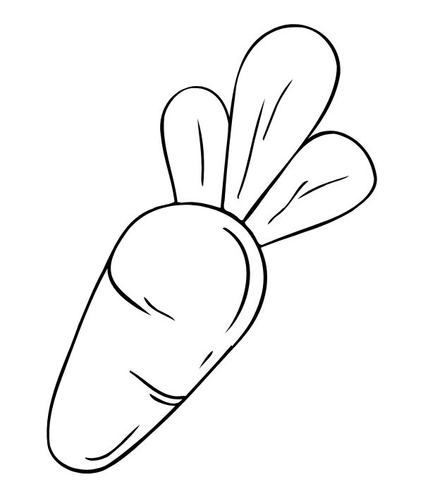 tranh tô màu củ cà rốt 35