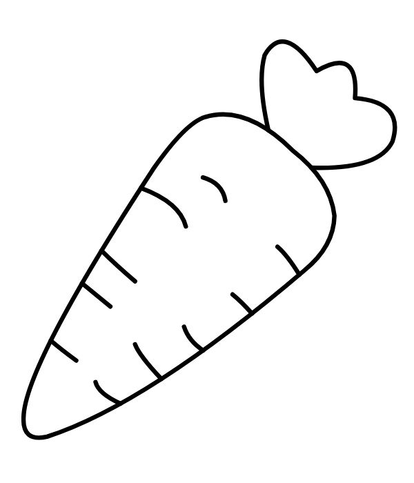 tranh tô màu củ cà rốt 6