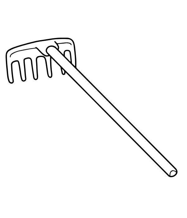 tranh tô màu dụng cụ nghề nông 1