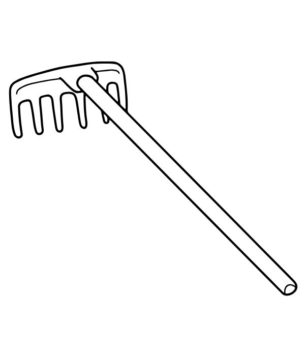 tranh tô màu dụng cụ nghề nông 28