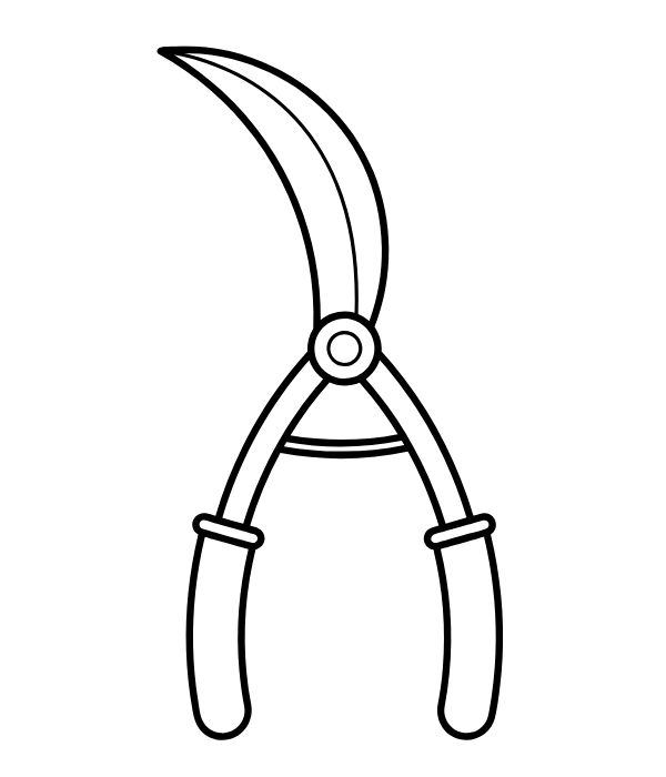 tranh tô màu dụng cụ nghề nông 33