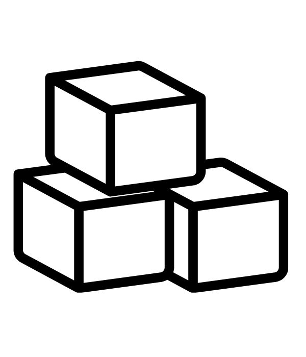 tranh tô màu hình khối cho bé 1