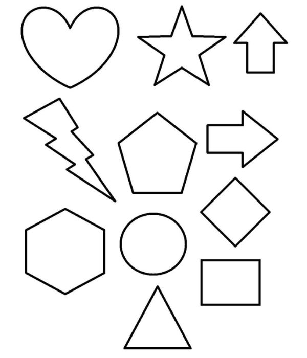 tranh tô màu hình khối cho bé