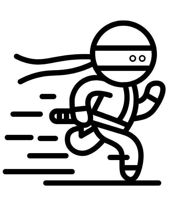 tranh tô màu ninja 13