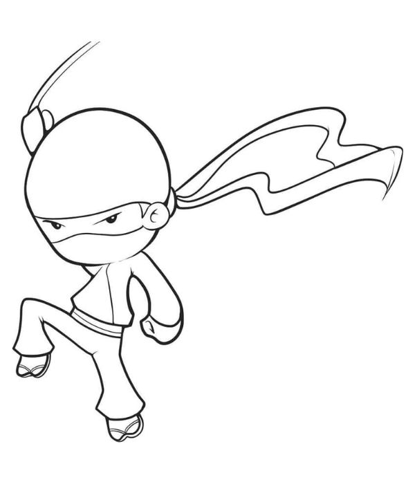 tranh tô màu ninja 16