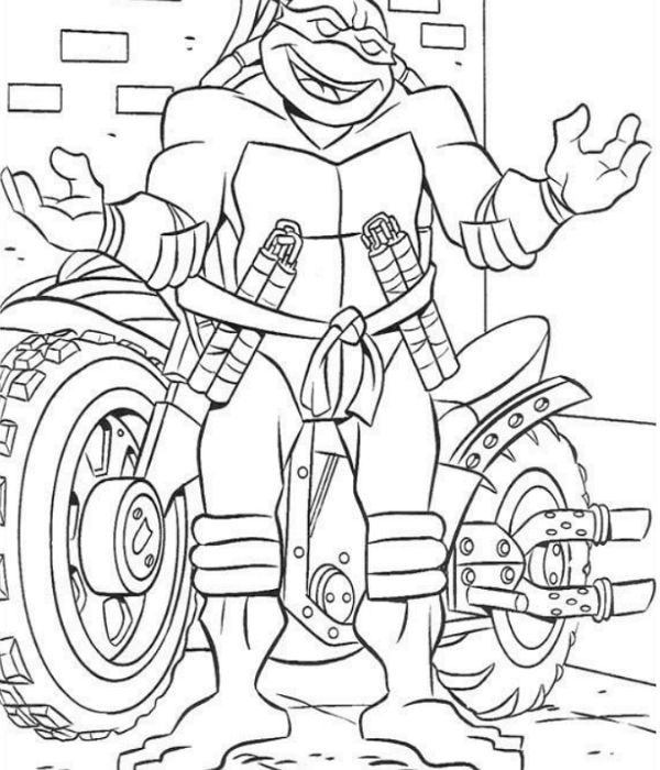 tranh tô màu ninja 18