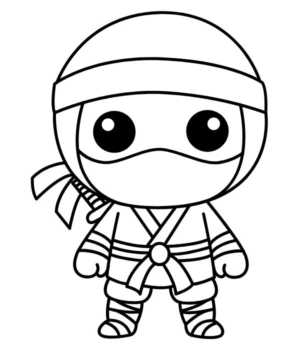 tranh tô màu ninja 2