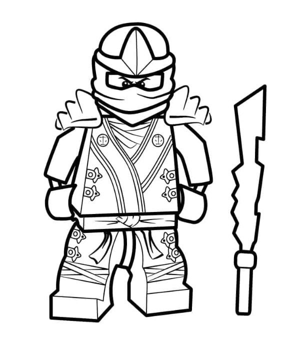 tranh tô màu ninja 24