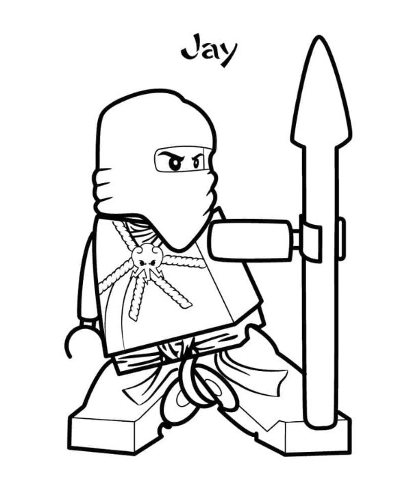 tranh tô màu ninja 25