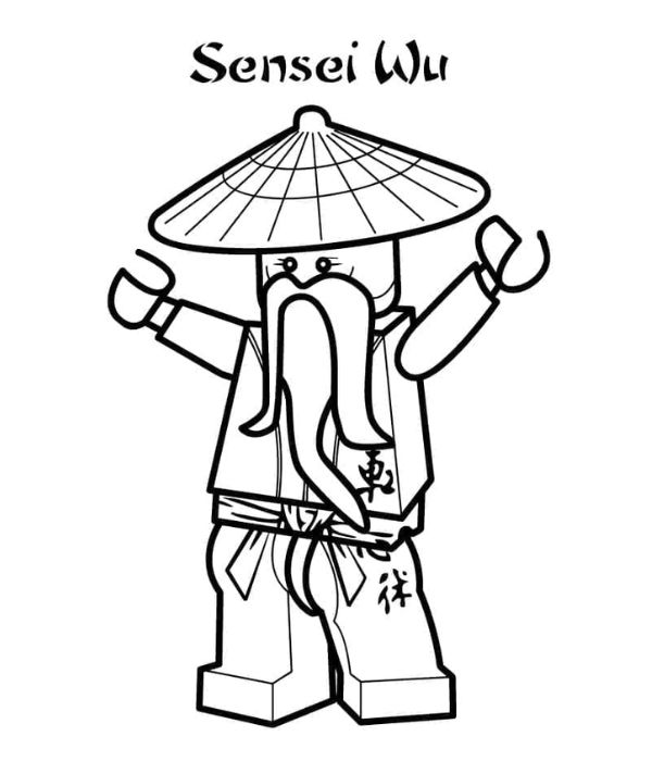 tranh tô màu ninja 28