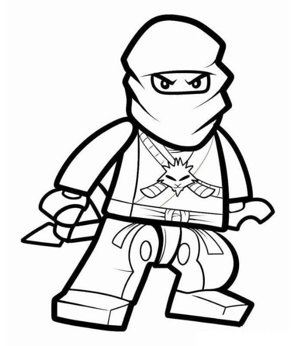 tranh tô màu ninja 29