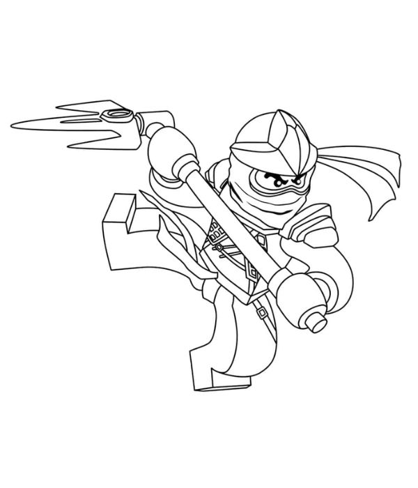 tranh tô màu ninja 30