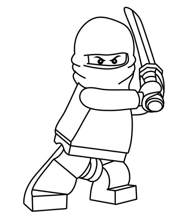 tranh tô màu ninja 32