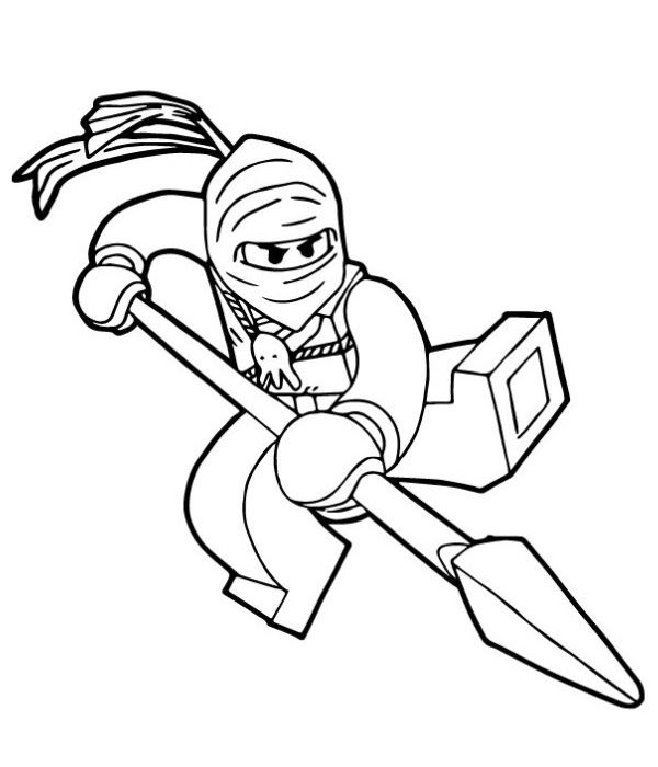 tranh tô màu ninja 33