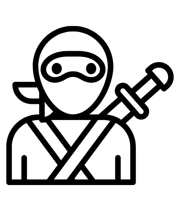 tranh tô màu ninja 8