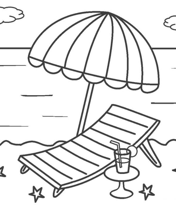 tranh tô màu phong cảnh bãi biển 14