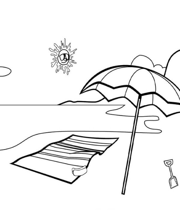 tranh tô màu phong cảnh bãi biển 17