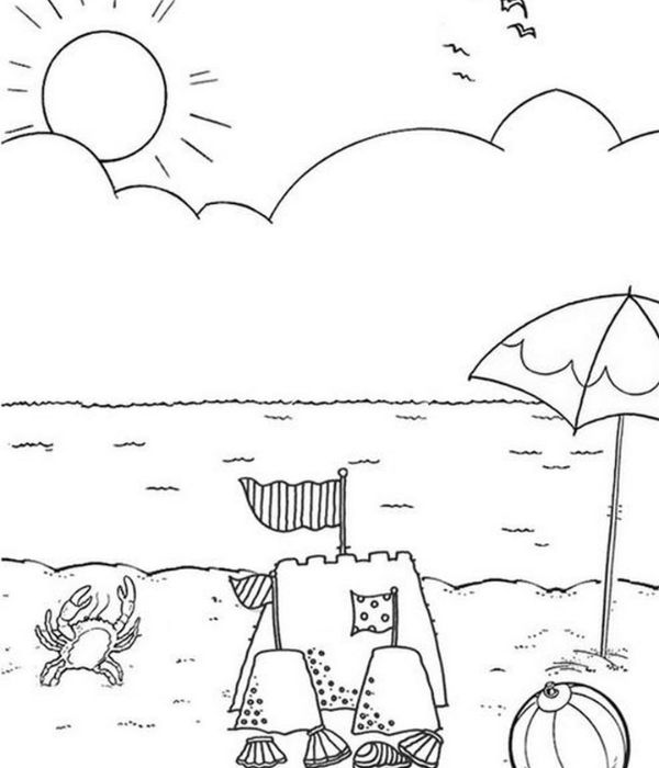 tranh tô màu phong cảnh bãi biển 19