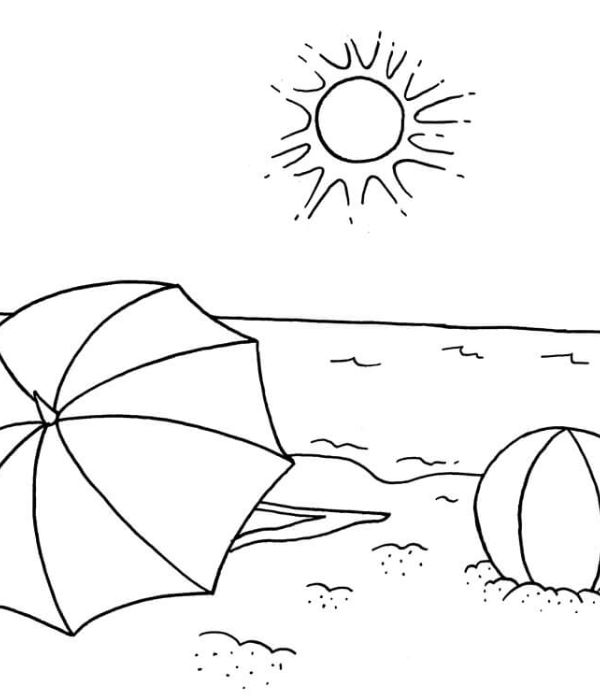 tranh tô màu phong cảnh bãi biển 4