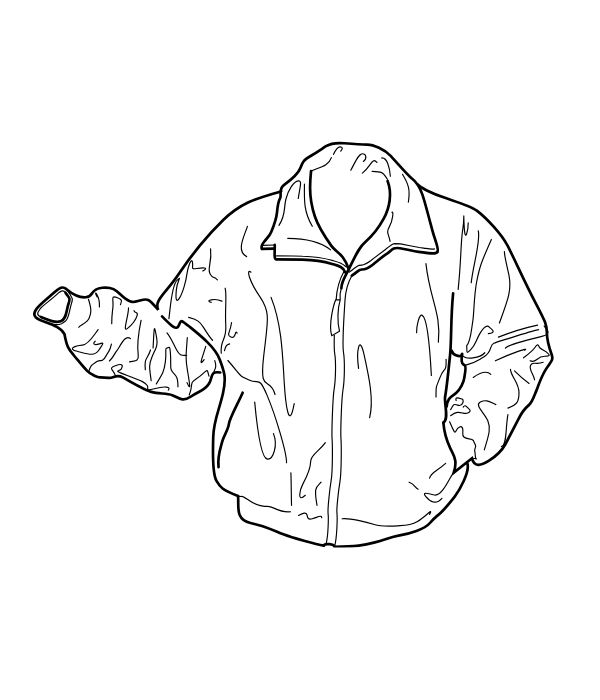 tranh tô màu quần áo mùa đông 1