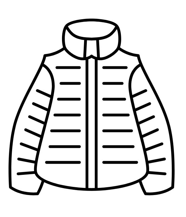 tranh tô màu quần áo mùa đông 12