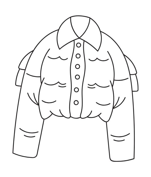 tranh tô màu quần áo mùa đông 18