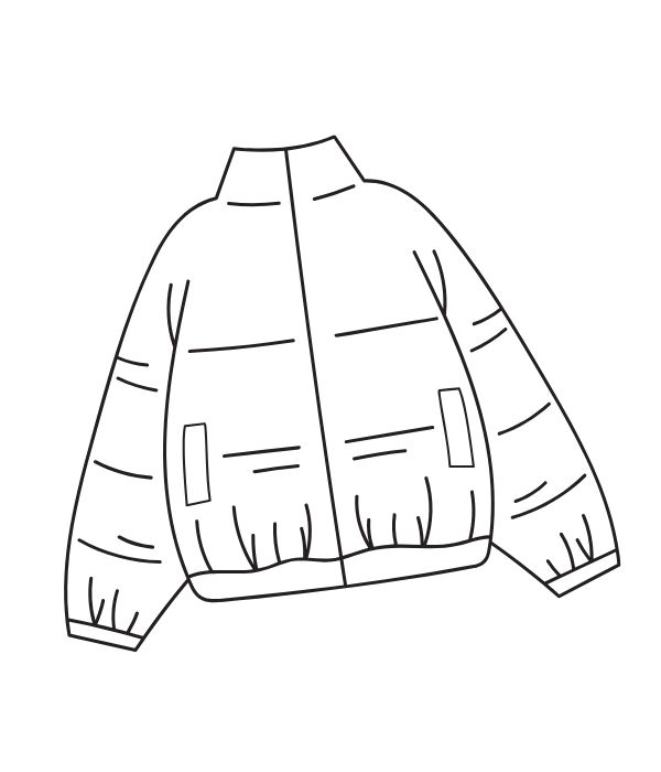 tranh tô màu quần áo mùa đông 20